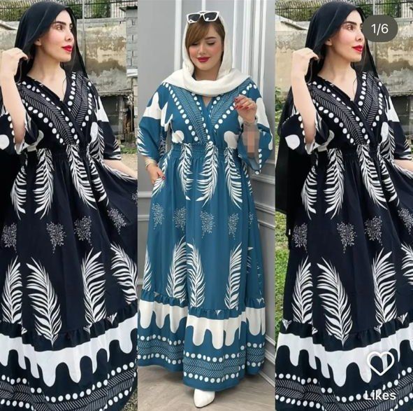 پیراهن ساحلی پرنسسی اعلا مدل پر بوگاتی نرم و سبک1101