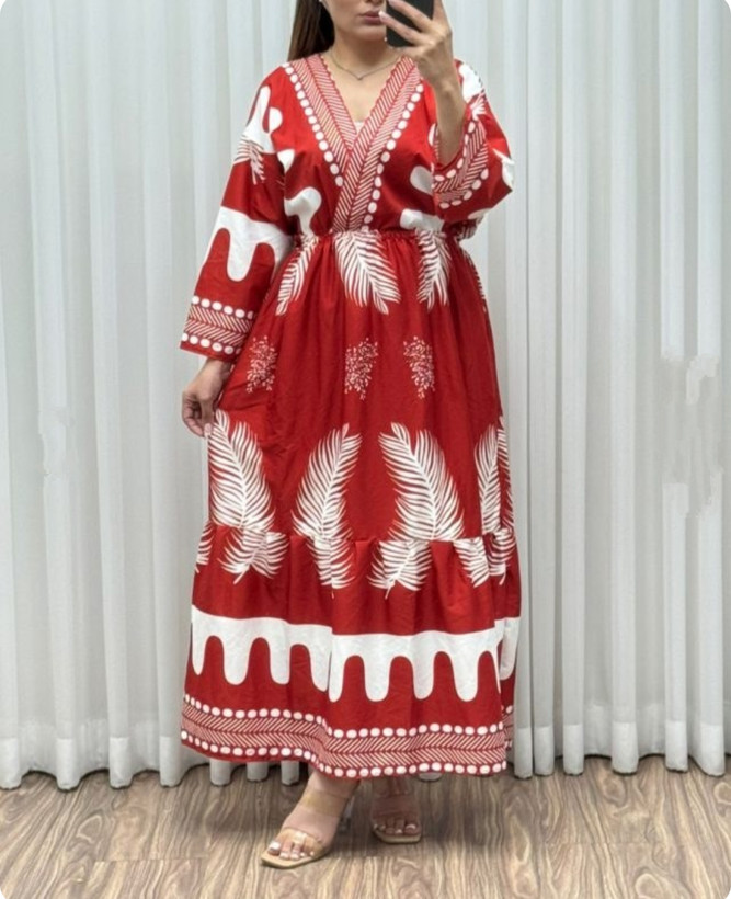 پیراهن ساحلی پرنسسی اعلا مدل پر بوگاتی نرم و سبک1101