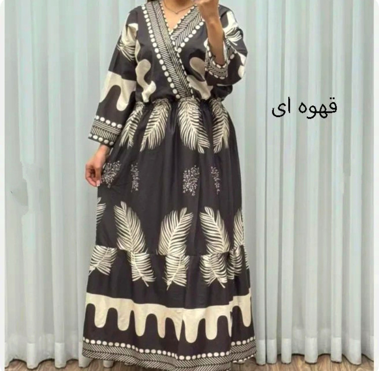 پیراهن ساحلی پرنسسی اعلا مدل پر بوگاتی نرم و سبک1101