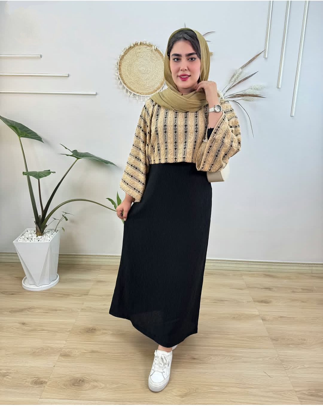 ست مانتو دو تیکه  کت سارافون زنانه مدل ساحل کد8080