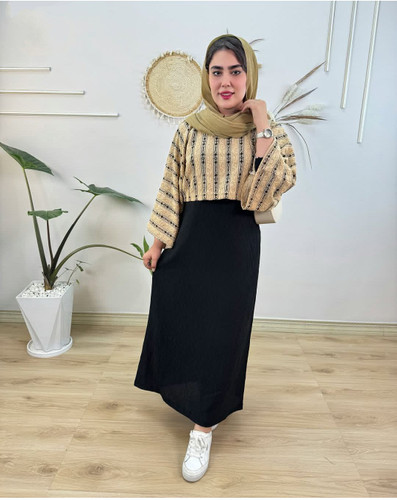 ست مانتو دو تیکه کت سارافون زنانه مدل ساحل کد8080