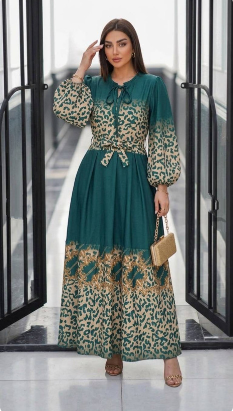 پیراهن ساحلی زنانه ـ حاشیه بهاره ـ جنس بوگاتی ـ مدل نرگسی درجه یک ـ کد 1300